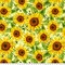 Sunflowers Anti-Pill Premium No-Sew Throw Fleece Fabric Kit (50x60)